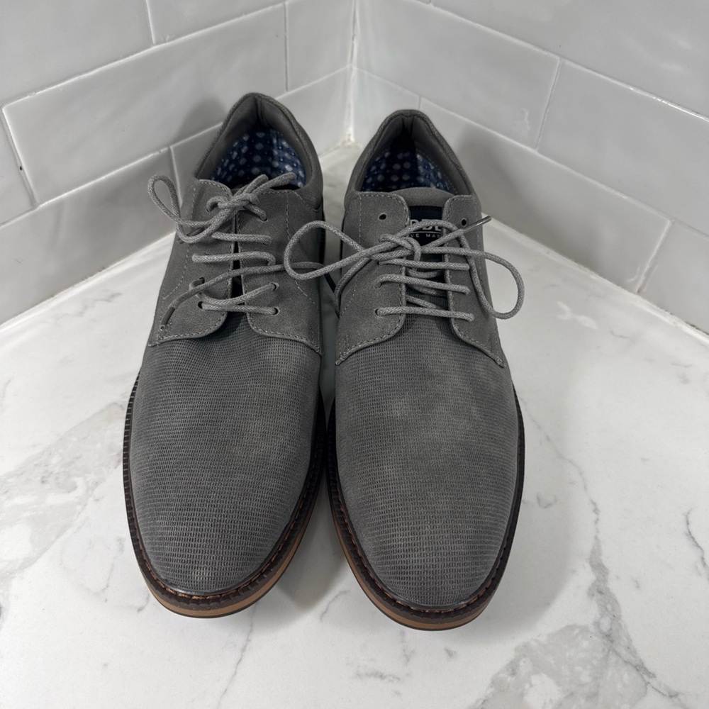 Steve Madden Men’s Dress Shoes Size 9.5 Grey Lace Up